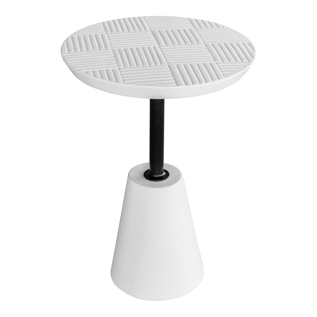 Foundation Outdoor Accent Table White - SwayLiving