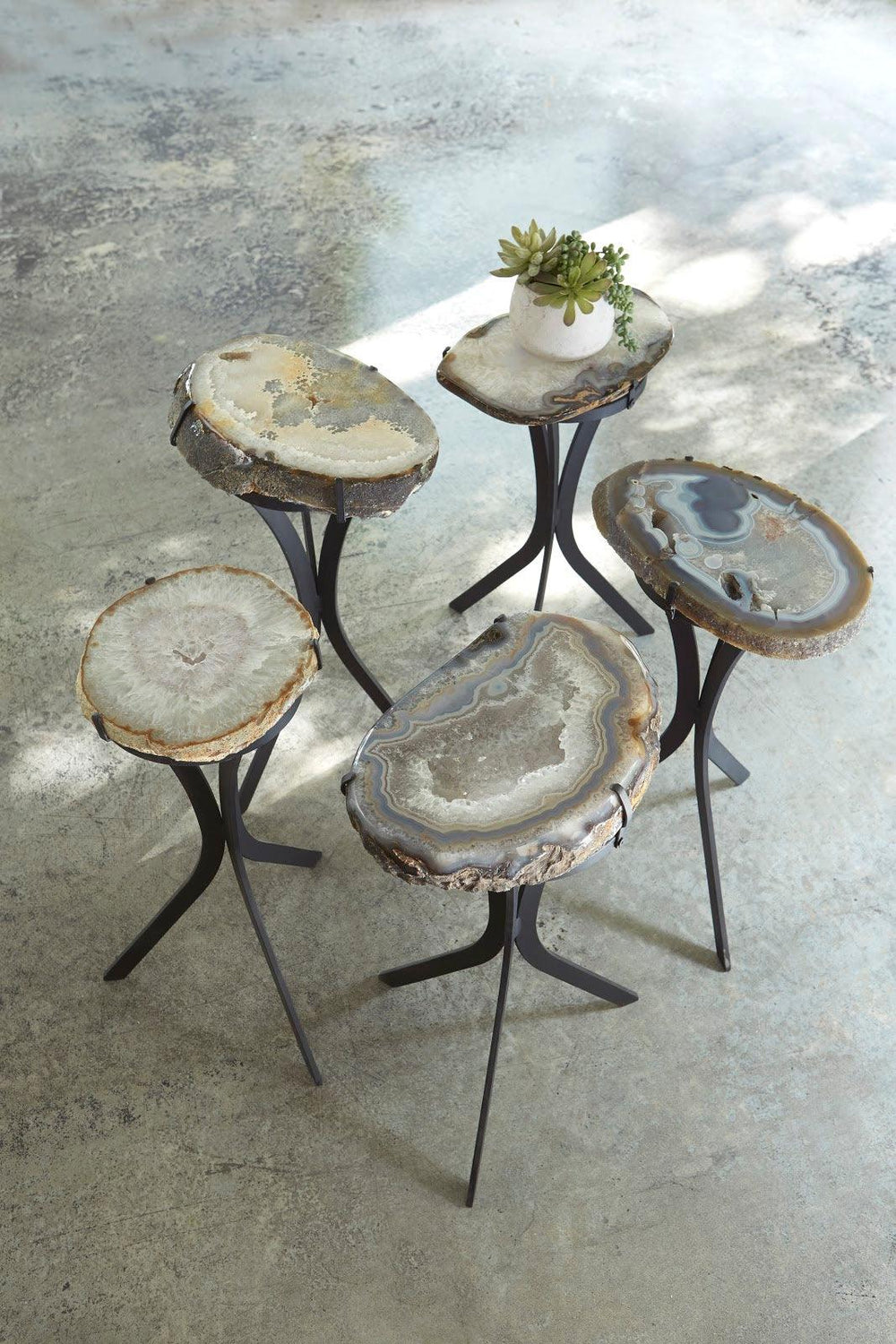 SwayLiving Agate Side Table, Assorted ACCENT TABLES