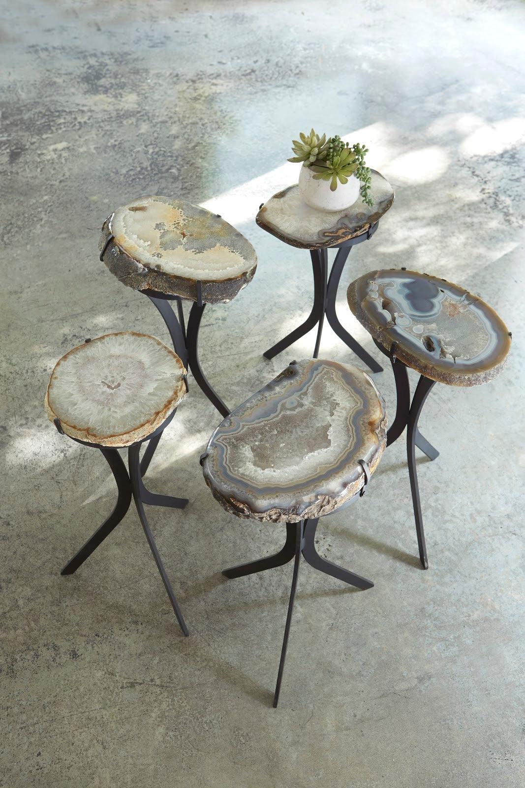 SwayLiving Agate Side Table, Assorted ACCENT TABLES
