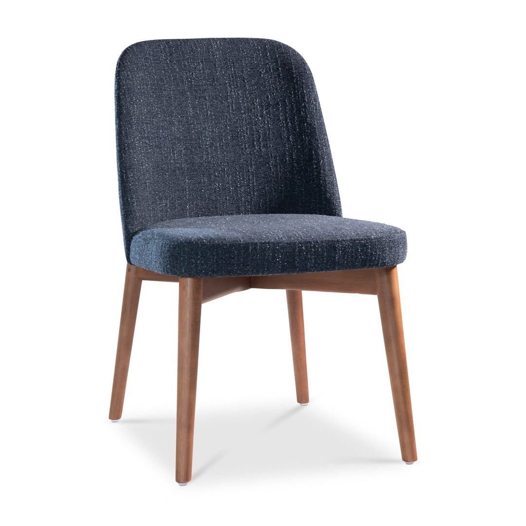 Tonia Dining Chair - Nogal · Blue Mix