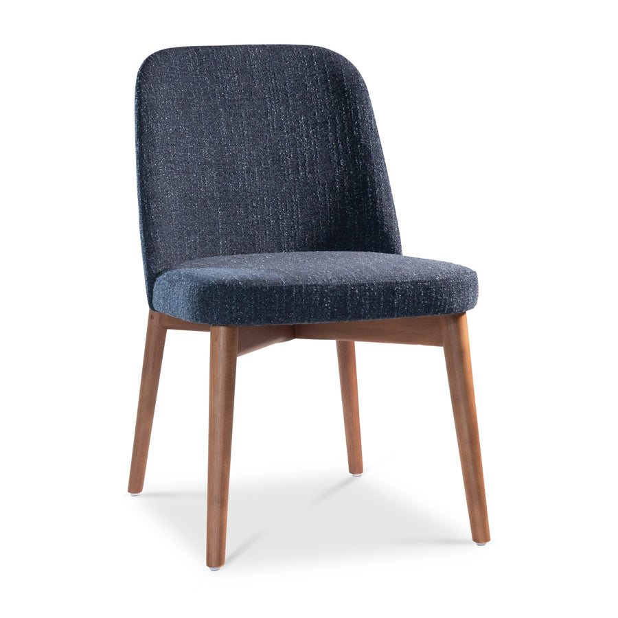 Tonia Dining Chair - Nogal · Blue Mix