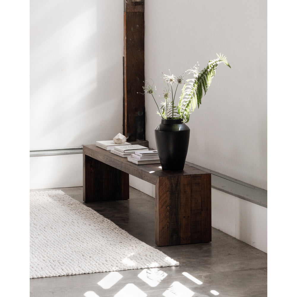 SwayLiving - Vintage Bench Large Light Brown - BT-1001-01 | SwayLiving