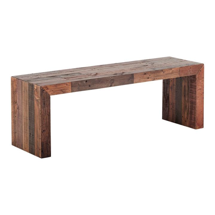 SwayLiving - Vintage Bench Small Light Brown - BT-1003-01 | SwayLiving