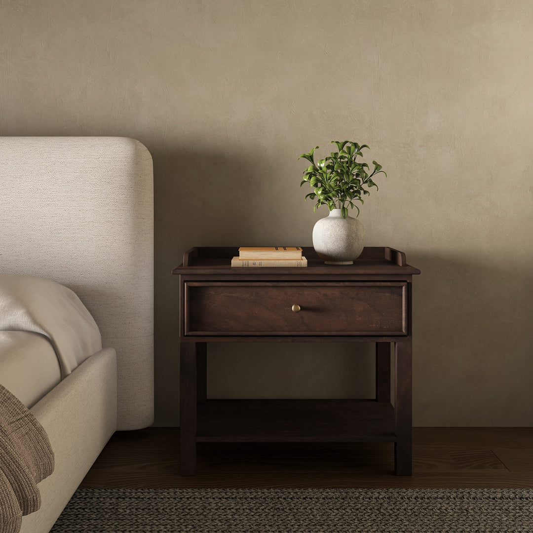 SwayLiving - Maeve Nightstand Dark Brown - BV-1034-20 | SwayLiving