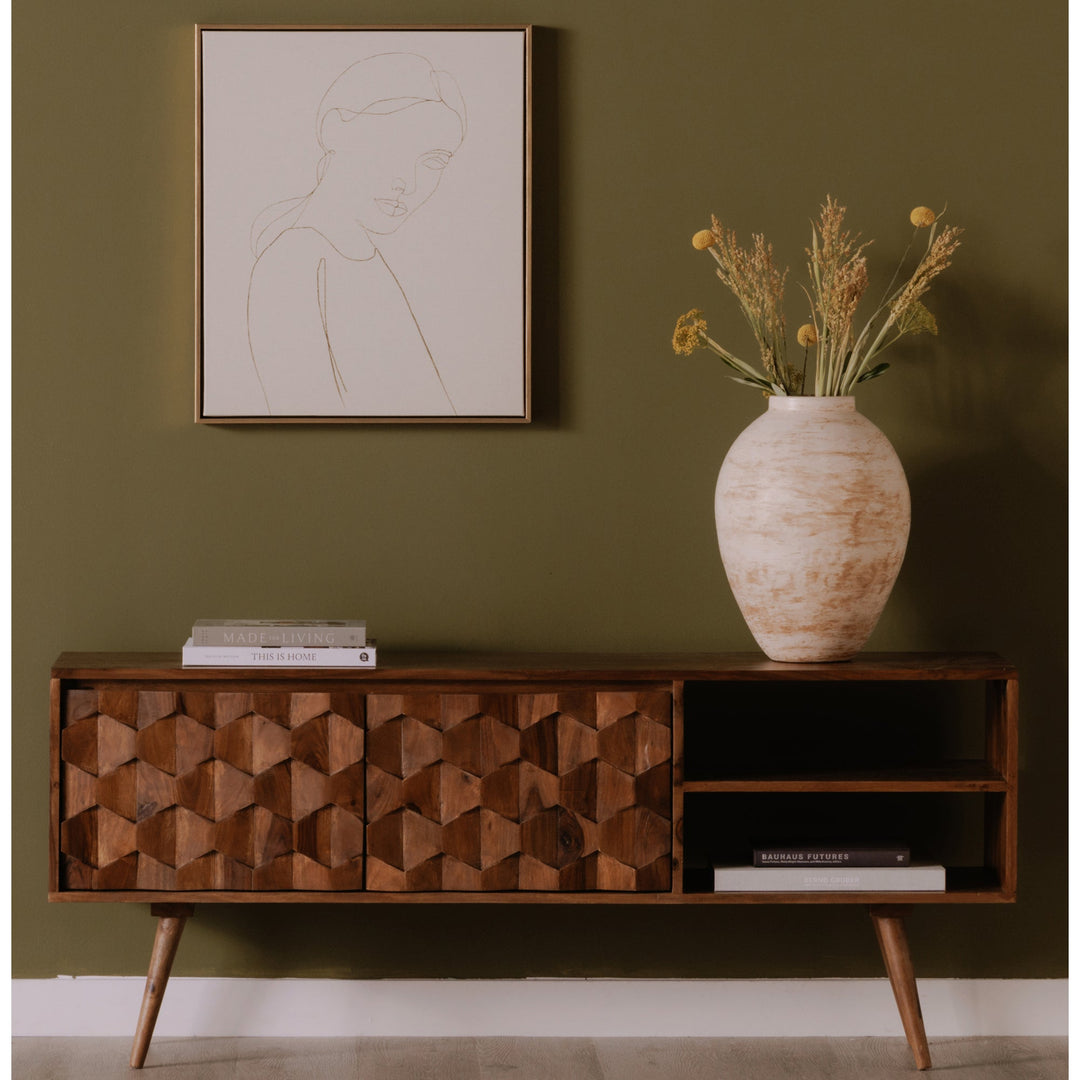 SwayLiving - O2 Tv Cabinet Brown - BZ-1020-24 | SwayLiving