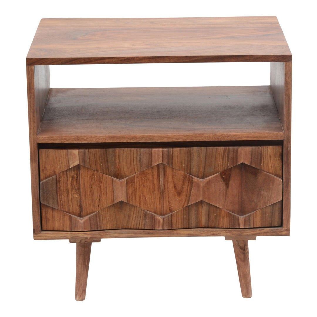 O2 Nightstand Brown - SwayLiving