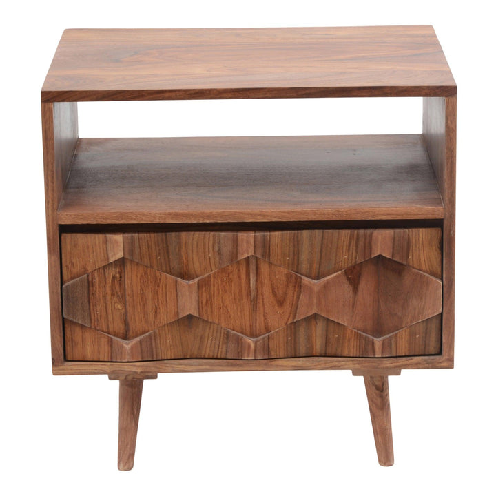 SwayLiving - O2 Nightstand Brown - BZ-1022-24 | SwayLiving