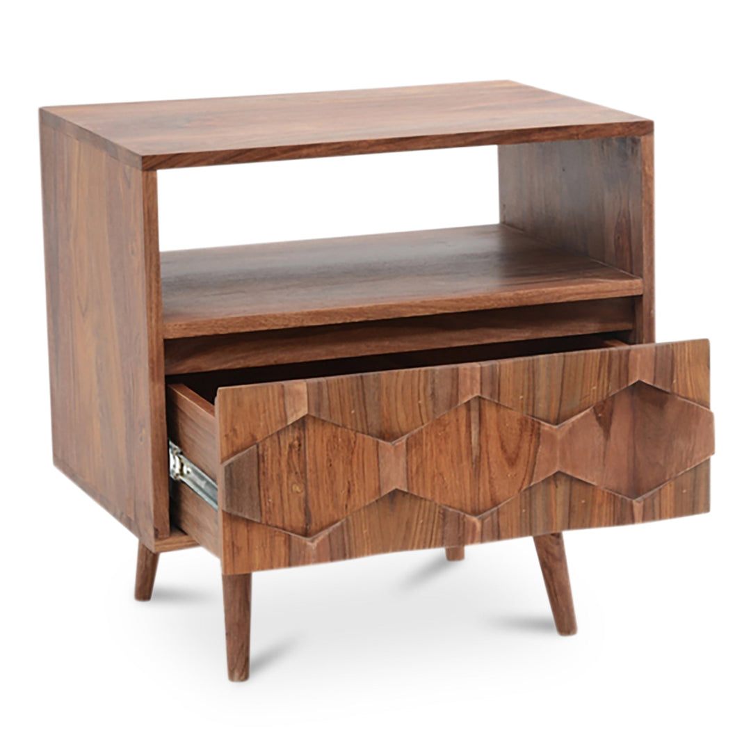 SwayLiving - O2 Nightstand Brown - BZ-1022-24 | SwayLiving