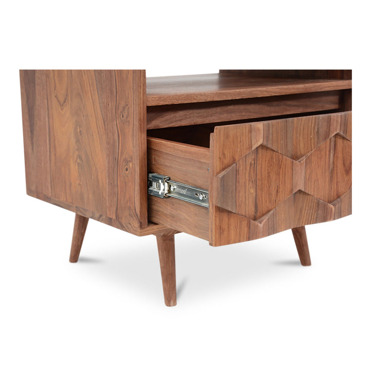 SwayLiving - O2 Nightstand Brown - BZ-1022-24 | SwayLiving