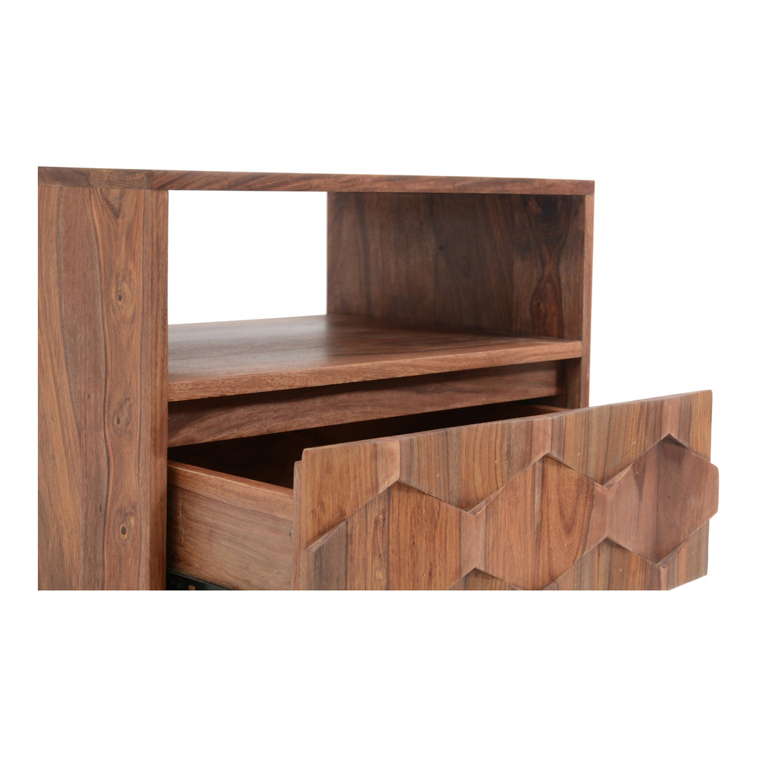 SwayLiving - O2 Nightstand Brown - BZ-1022-24 | SwayLiving