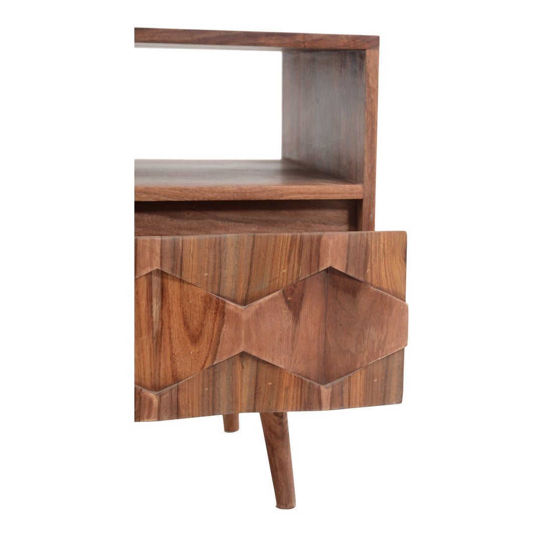 SwayLiving - O2 Nightstand Brown - BZ-1022-24 | SwayLiving