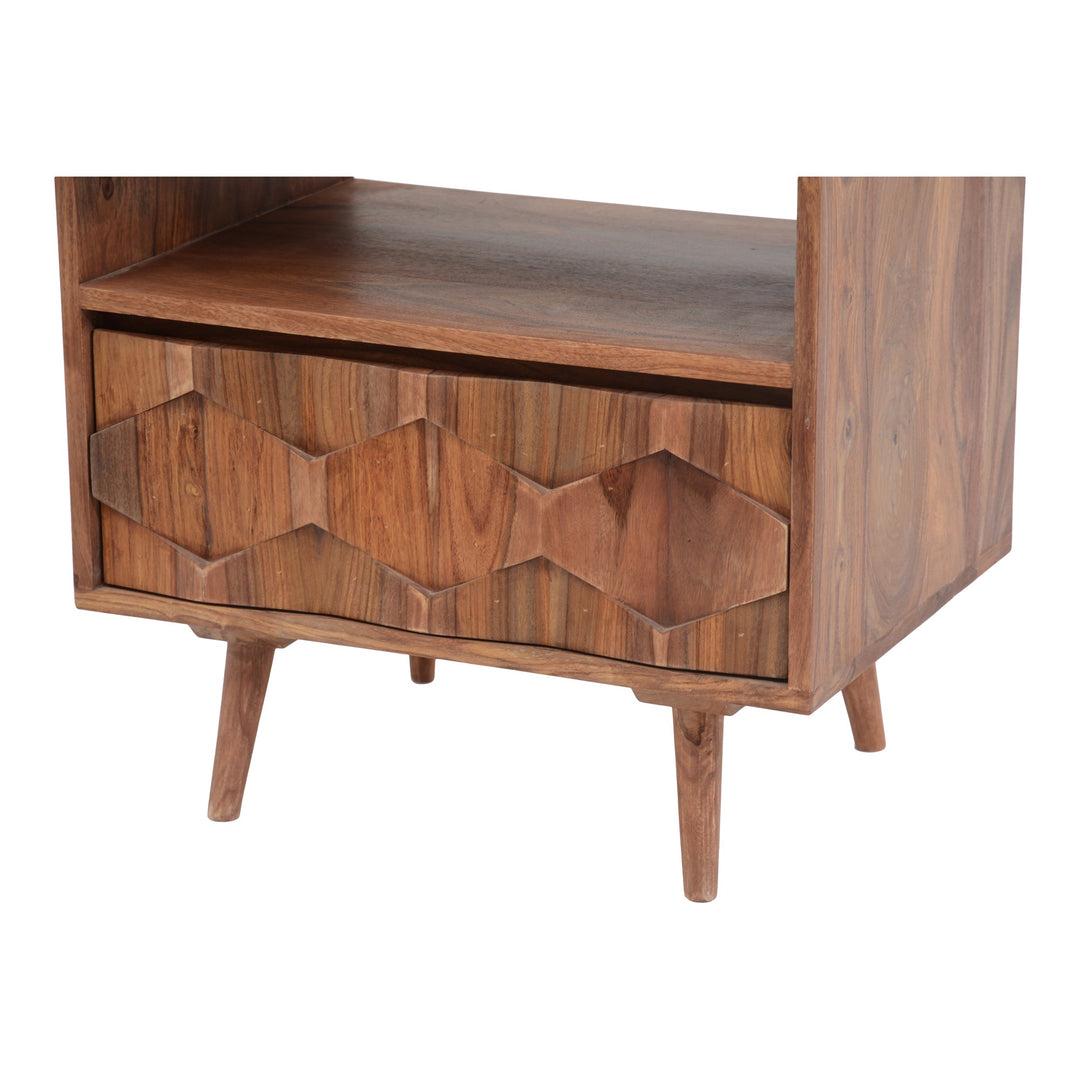 SwayLiving - O2 Nightstand Brown - BZ-1022-24 | SwayLiving