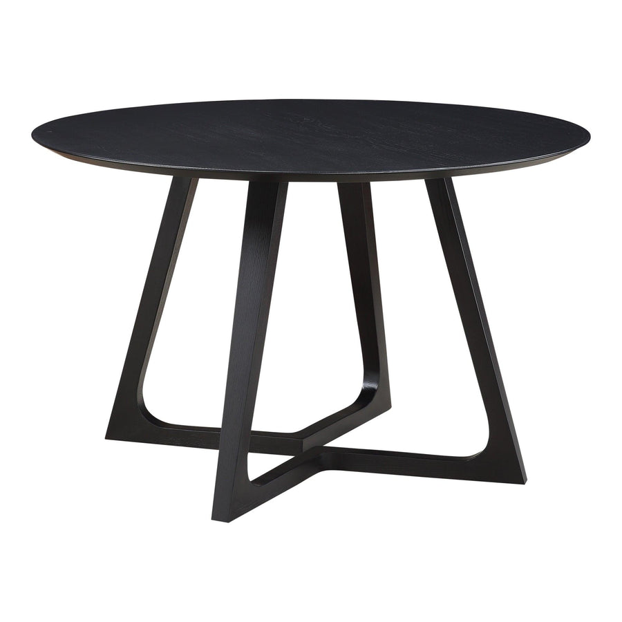 Godenza Dining Table Round Black Ash - SwayLiving
