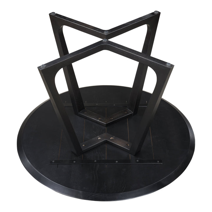 SwayLiving - Godenza Dining Table Round Black Ash - CB-1003-02-0 | SwayLiving