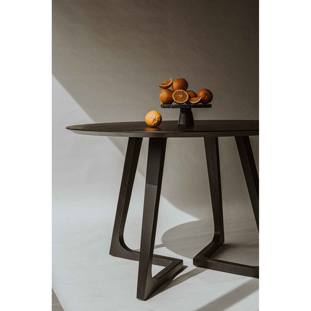 SwayLiving - Godenza Dining Table Round Black Ash - CB-1003-02-0 | SwayLiving