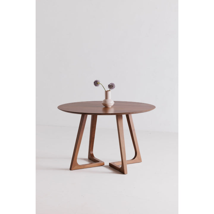 SwayLiving - Godenza Dining Table Round Walnut - CB-1003-03-0 | SwayLiving
