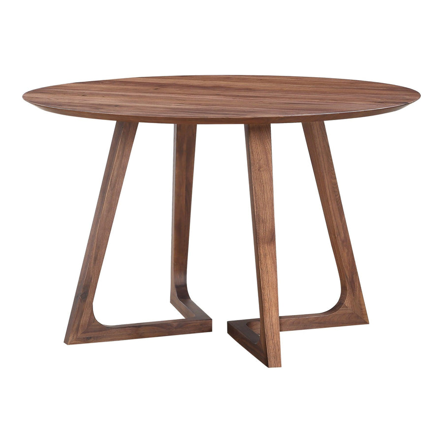 Godenza Dining Table Round Walnut - SwayLiving