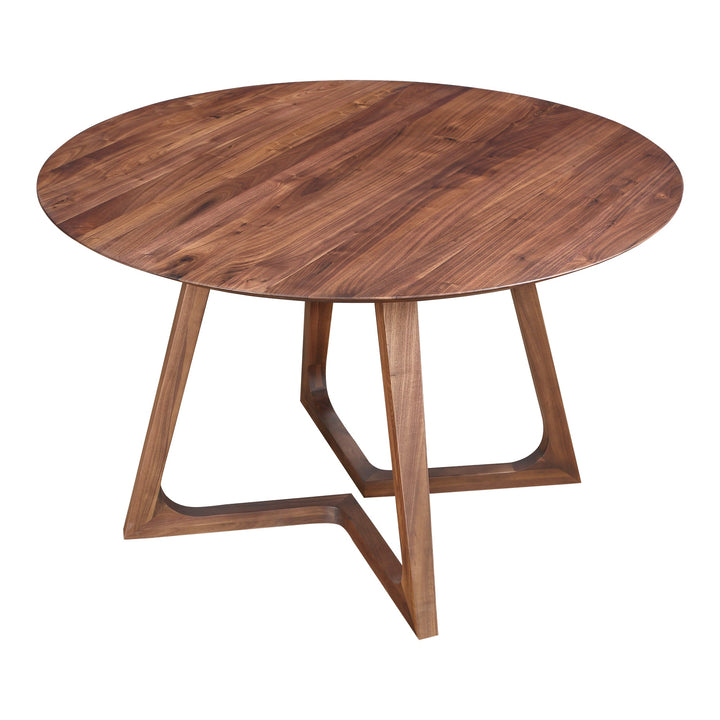 SwayLiving - Godenza Dining Table Round Walnut - CB-1003-03-0 | SwayLiving