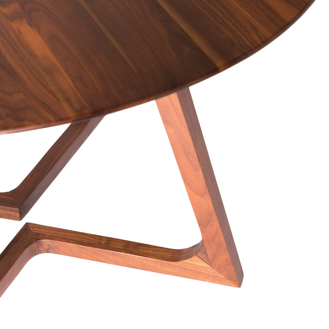 SwayLiving - Godenza Dining Table Round Walnut - CB-1003-03-0 | SwayLiving