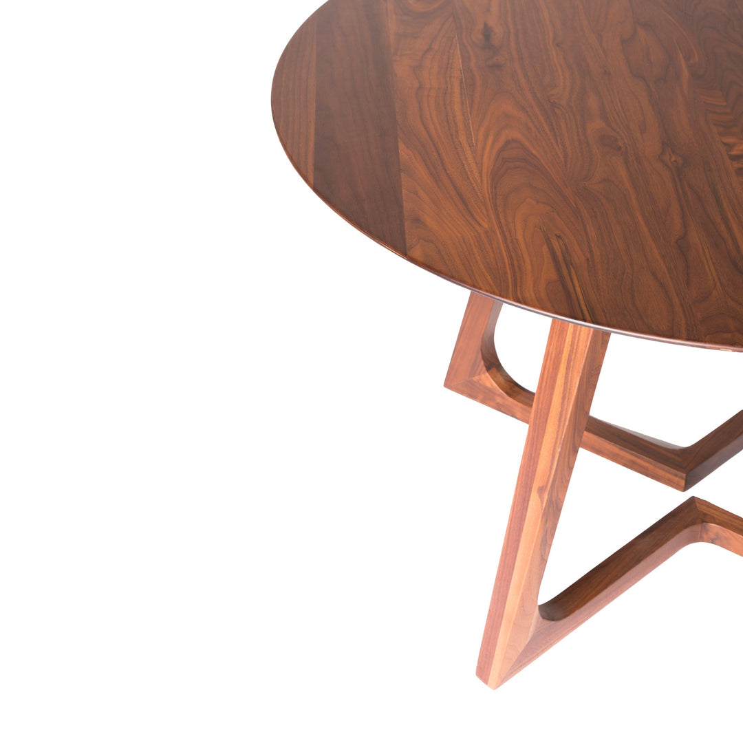 SwayLiving - Godenza Dining Table Round Walnut - CB-1003-03-0 | SwayLiving