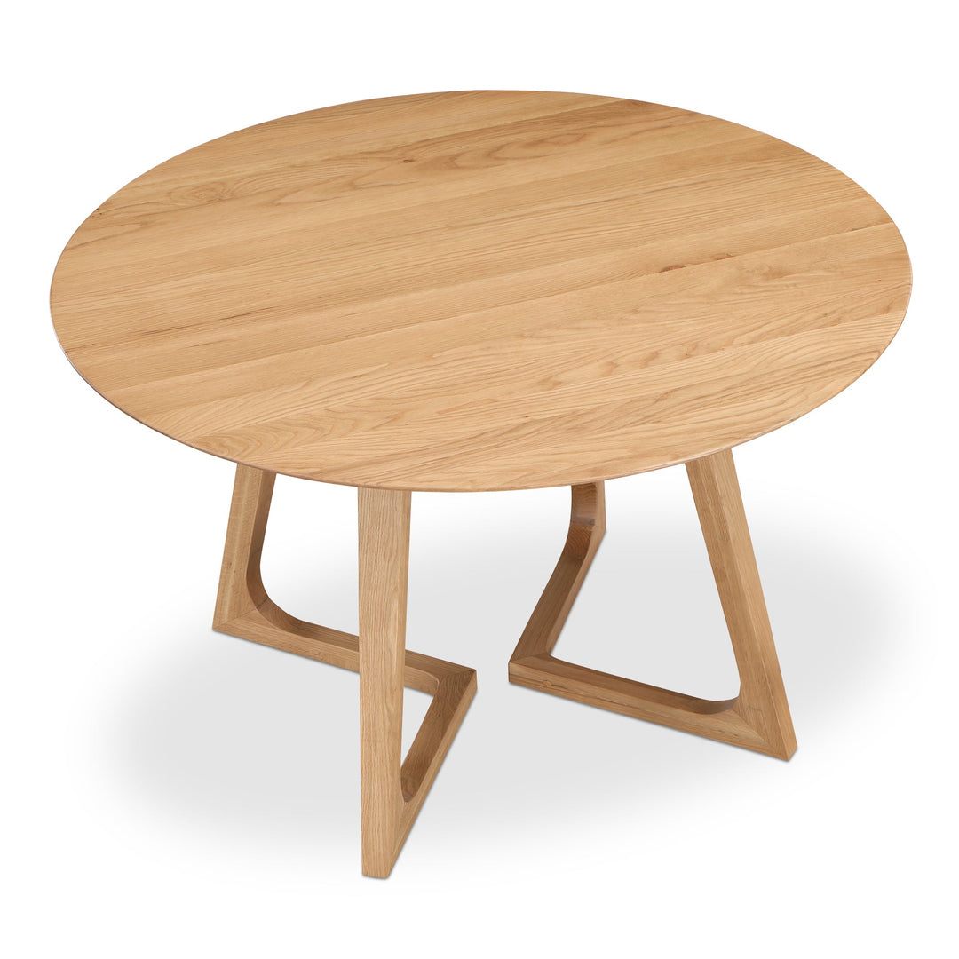 SwayLiving - Godenza Dining Table Round Oak - CB-1003-24-0 | SwayLiving