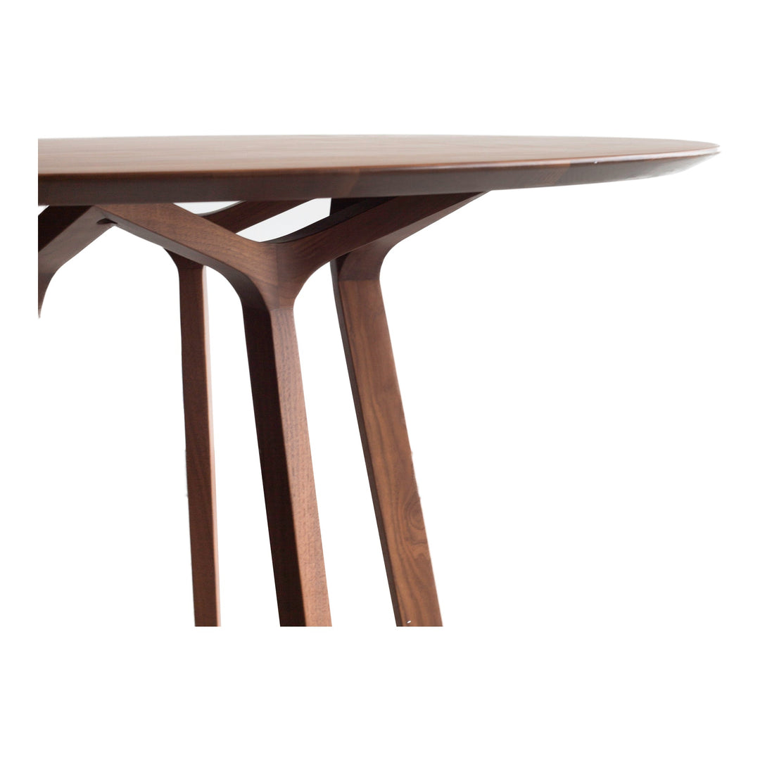 SwayLiving - Aldo Round Dining Table Walnut - CB-1027-03-0 | SwayLiving