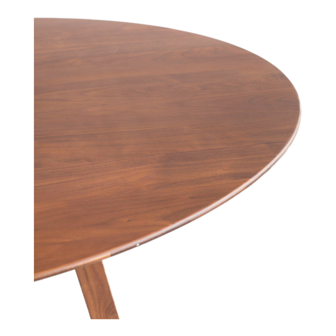 SwayLiving - Aldo Round Dining Table Walnut - CB-1027-03-0 | SwayLiving