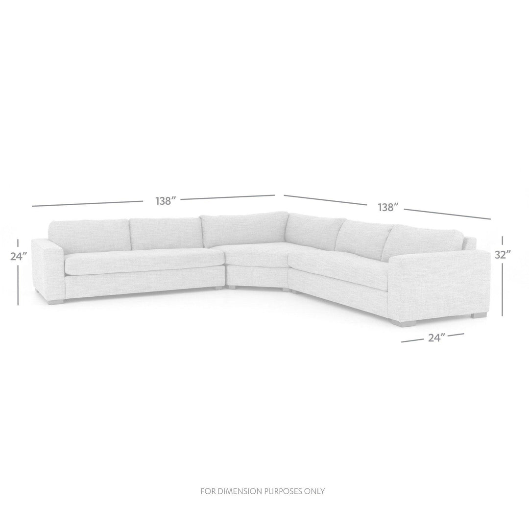 Boone 3-Piece Sectional - SwayLiving