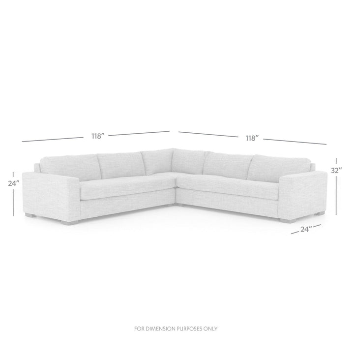 Boone 3-Piece Sectional - SwayLiving