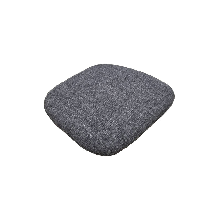 Metal Crossback Chair with Grey Fabric Seat Cushion