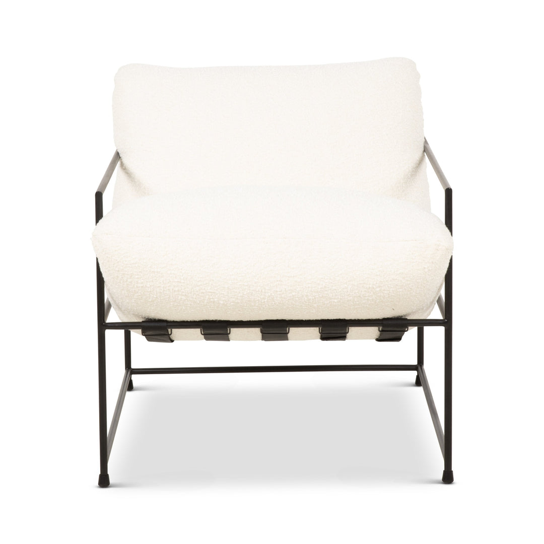 Metro - Trent Accent Chair - White BouclÃ©