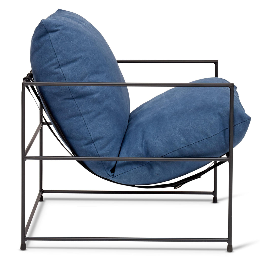Metro - Trent Accent Chair - Washed Navy