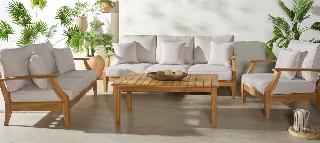 White/Natural Teak