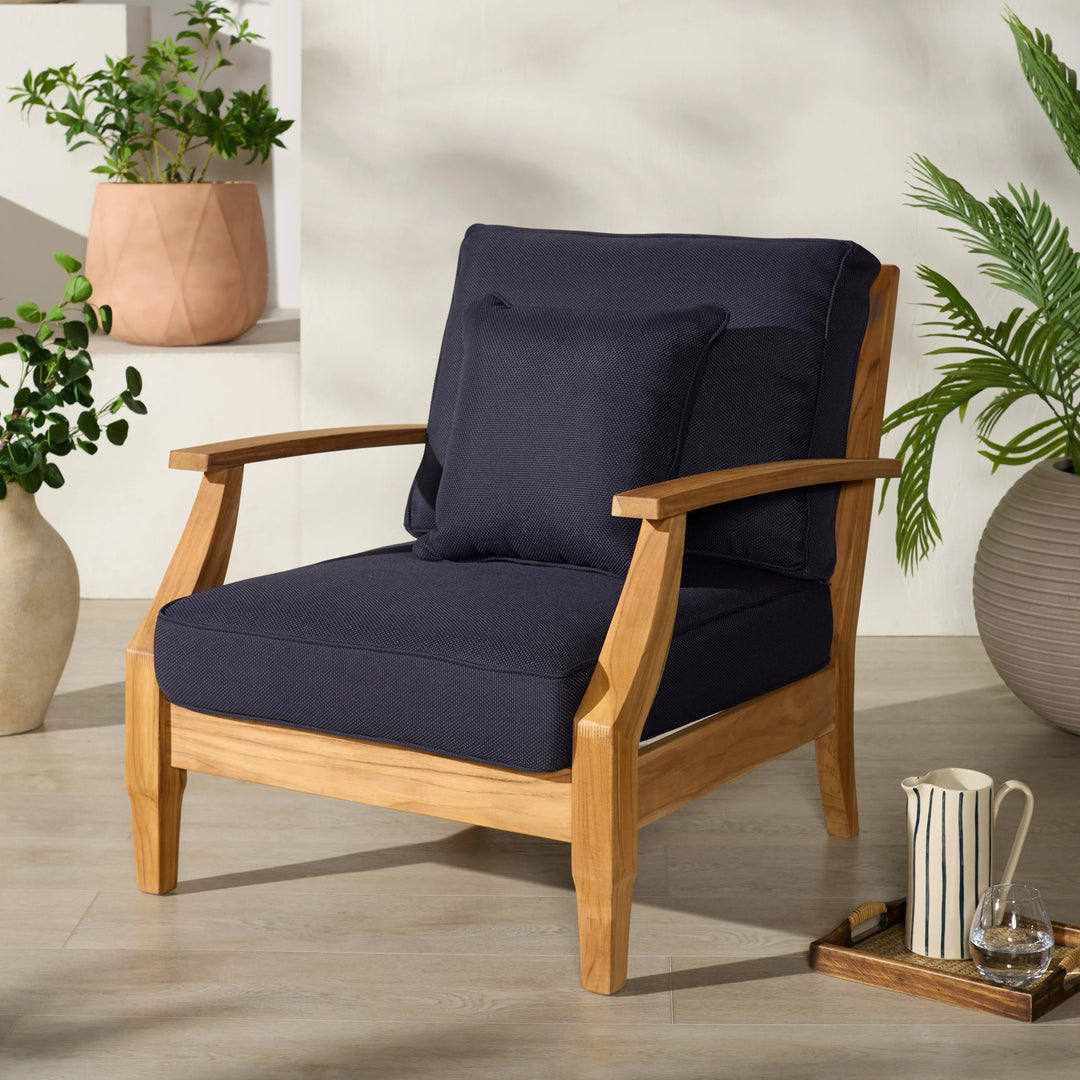 Natural Teak/Navy