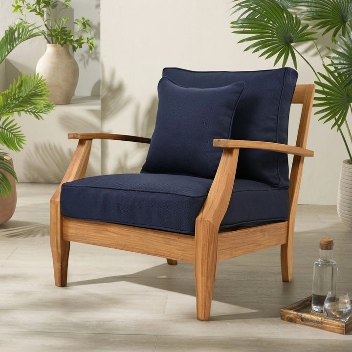 Natural Teak/Navy