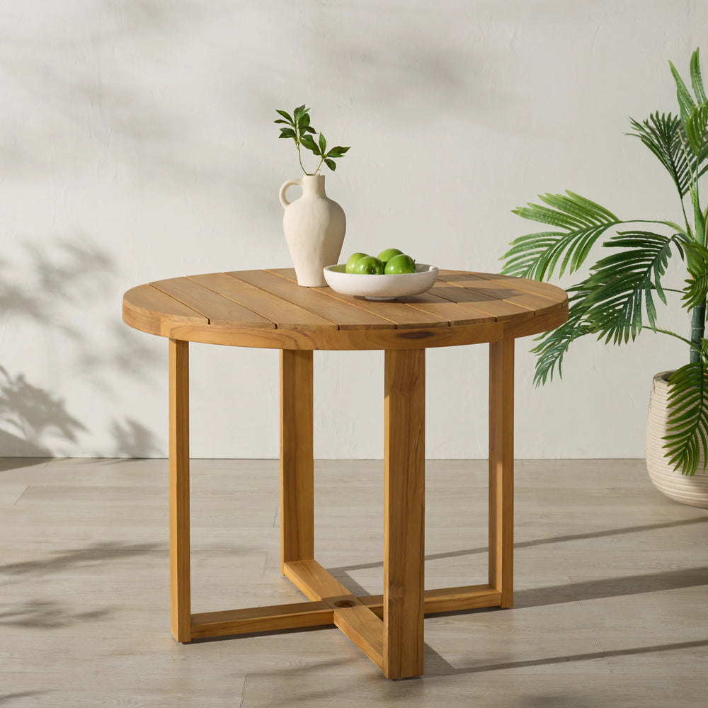 SwayLiving SwayLiving Mayaguana Brazilian Teak Round Dining Table