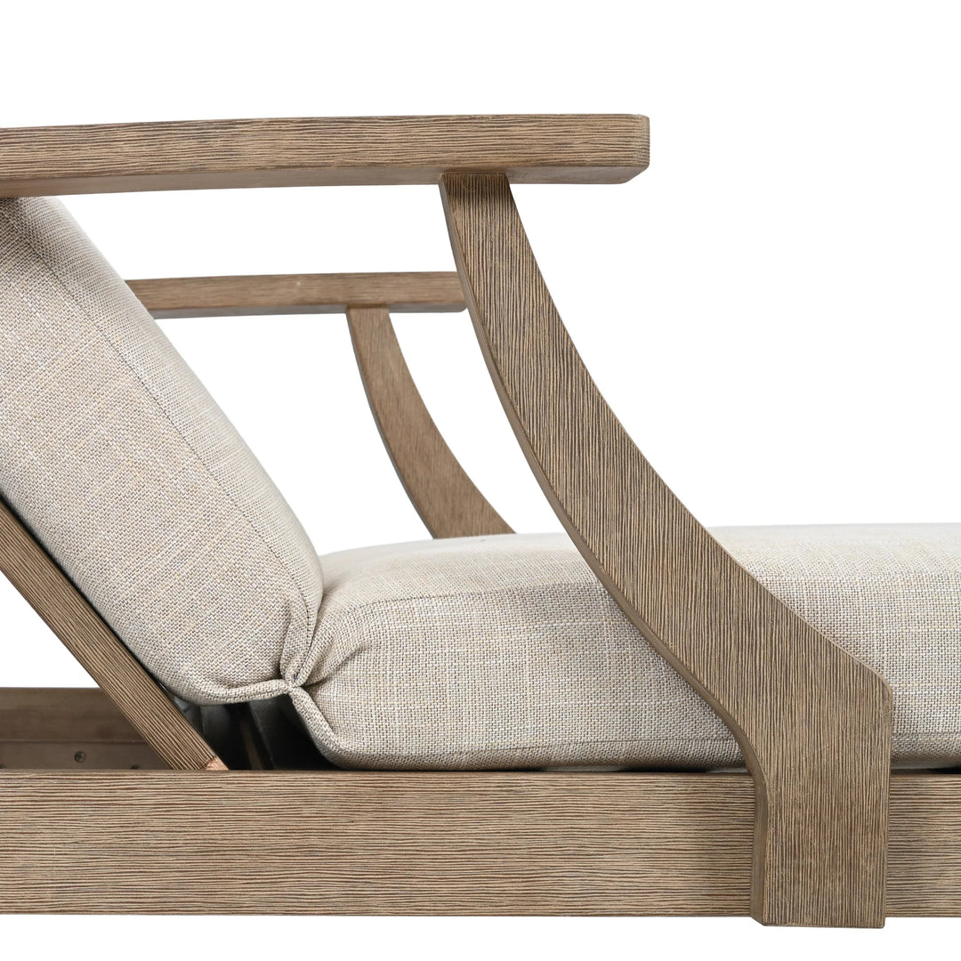 SwayLiving SwayLiving Martinique Wood Patio Chaise Lounge