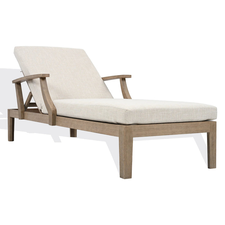 SwayLiving SwayLiving Martinique Wood Patio Chaise Lounge