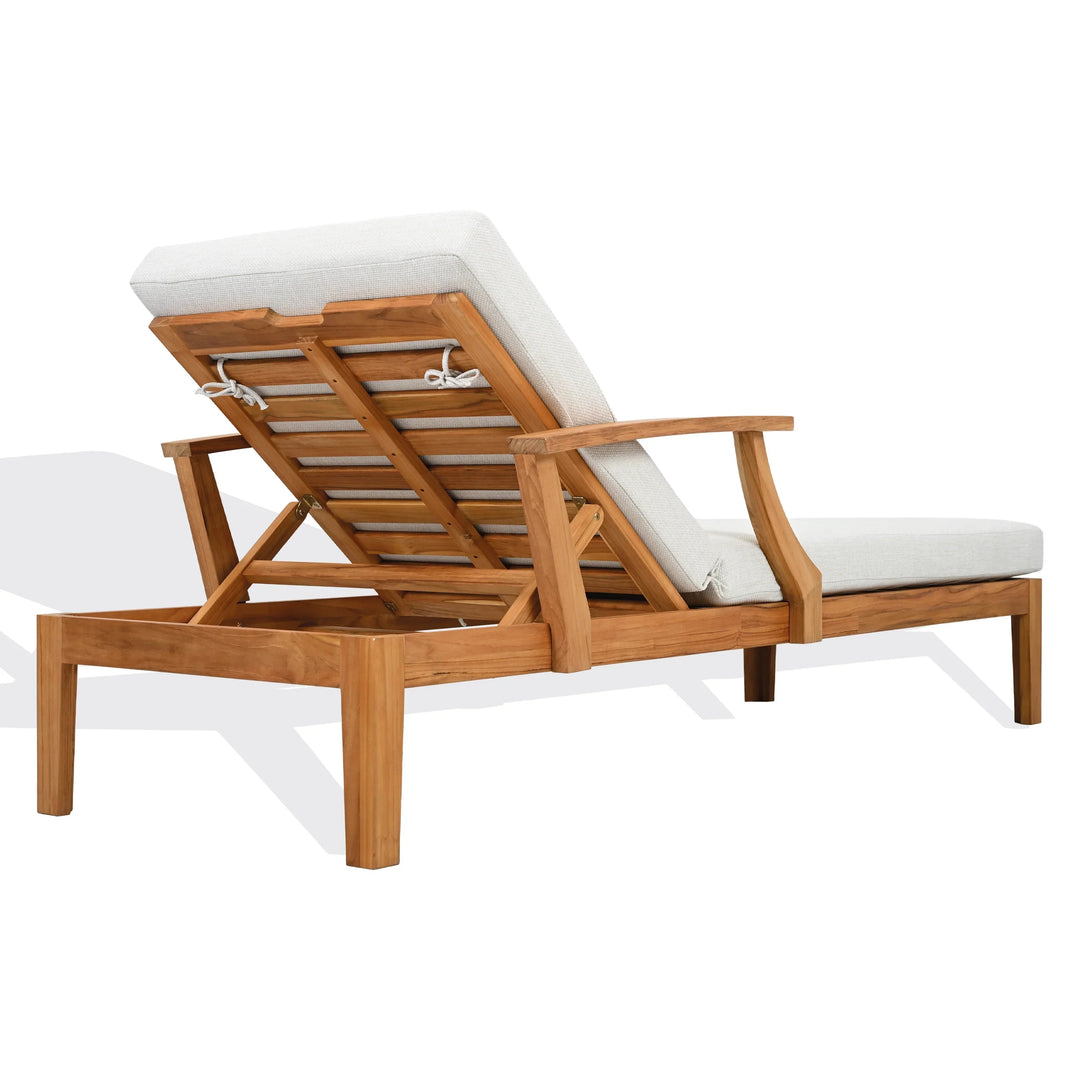SwayLiving SwayLiving Martinique Teakwood Patio Chaise Lounge