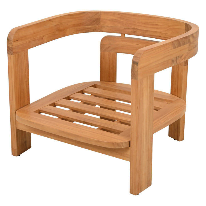 SwayLiving Achilles Teak Patio Chair OUTDOOR CHAISE LOUNGES