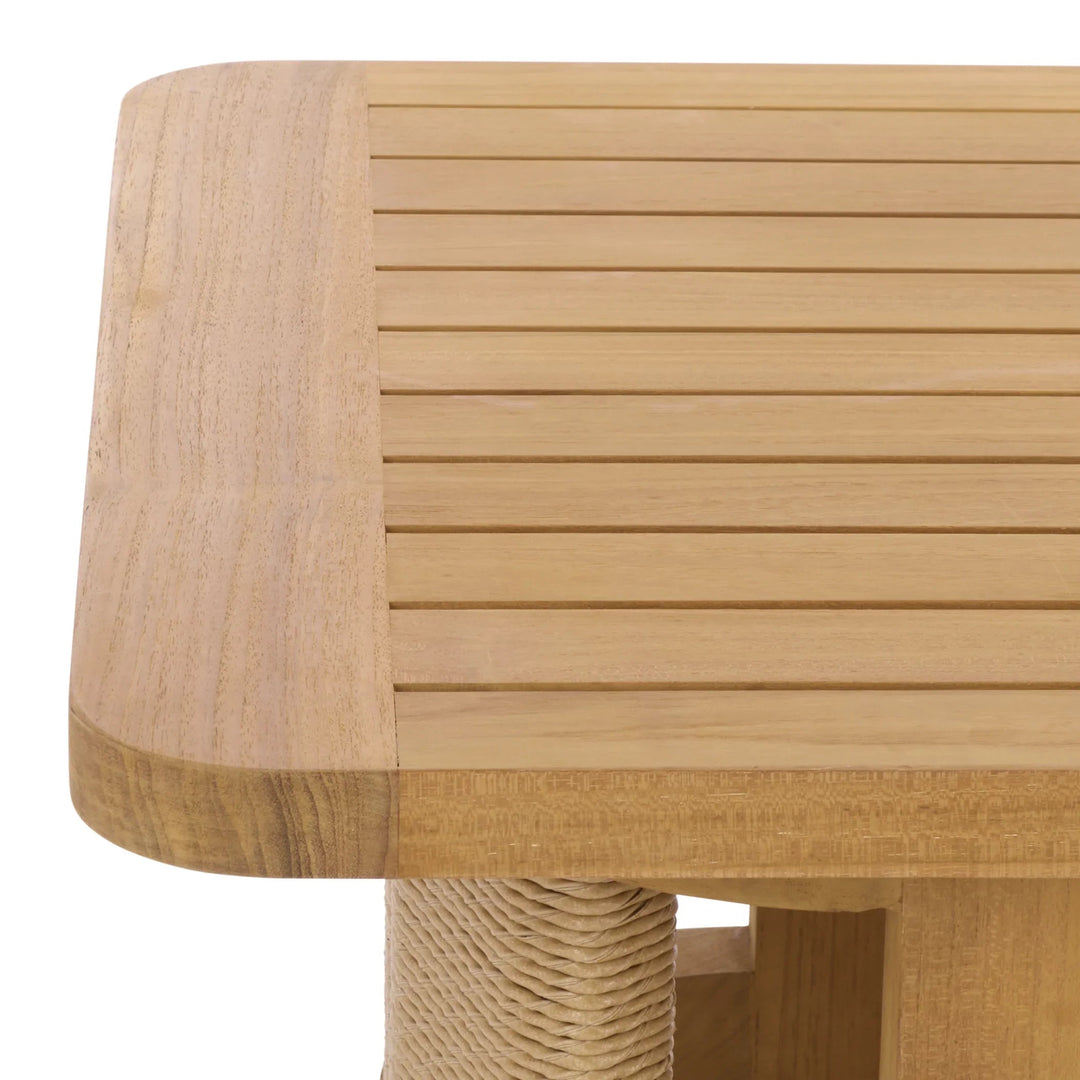 SwayLiving SwayLiving Skipper Teak And Hyacinth Outdoor Coffee Table