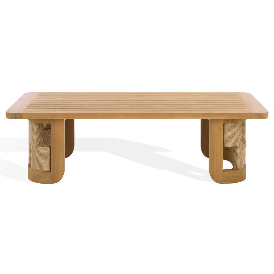 SwayLiving SwayLiving Skipper Teak And Hyacinth Outdoor Coffee Table
