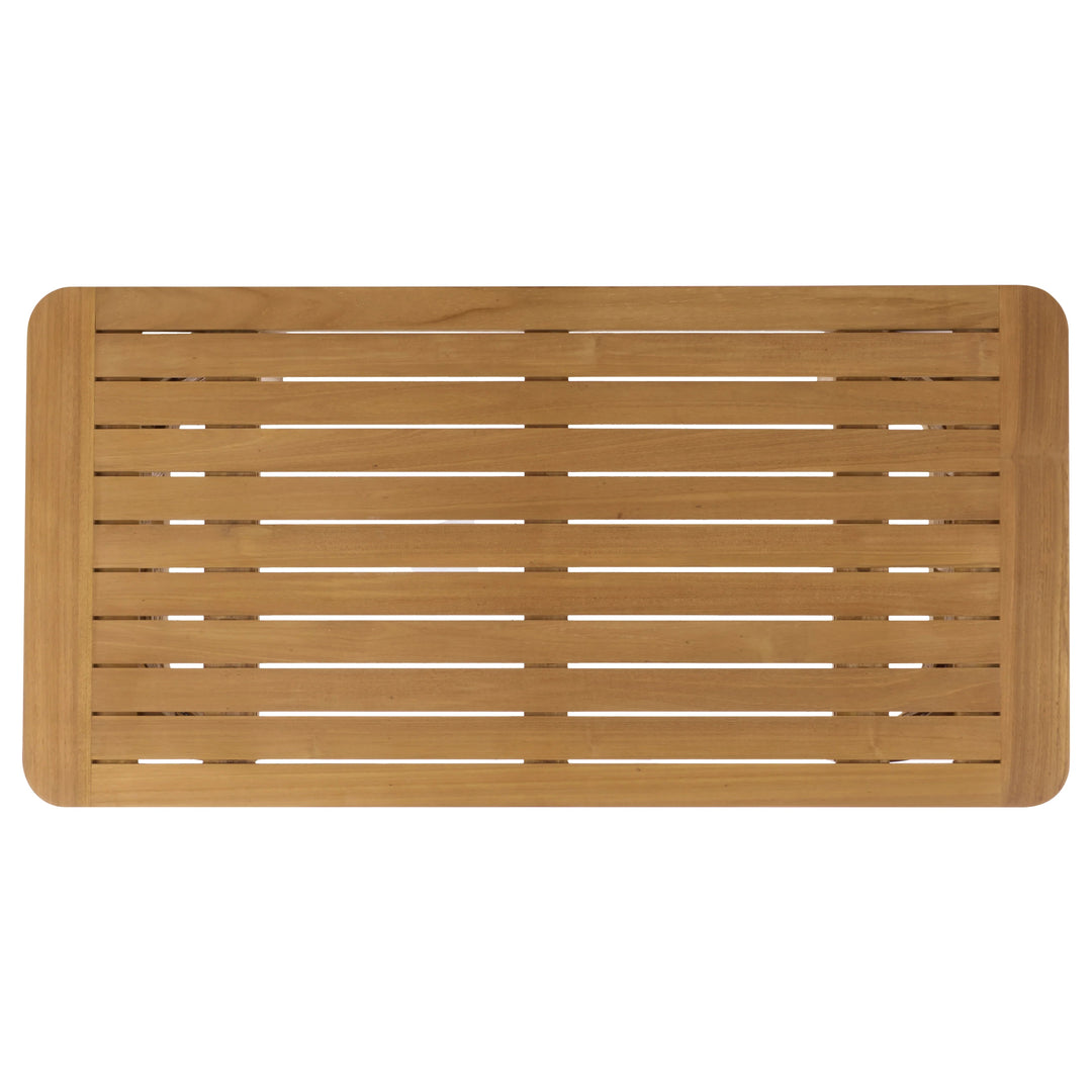 SwayLiving SwayLiving Skipper Teak And Hyacinth Outdoor Coffee Table