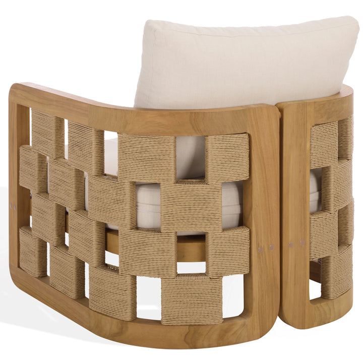 SwayLiving SwayLiving Skipper Teak And Hyacinth Patio Chair