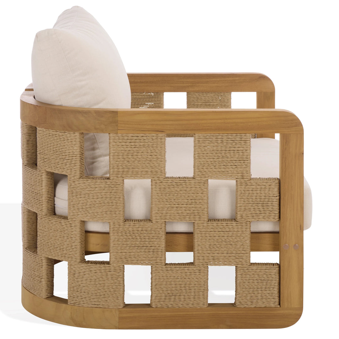 SwayLiving SwayLiving Skipper Teak And Hyacinth Patio Chair