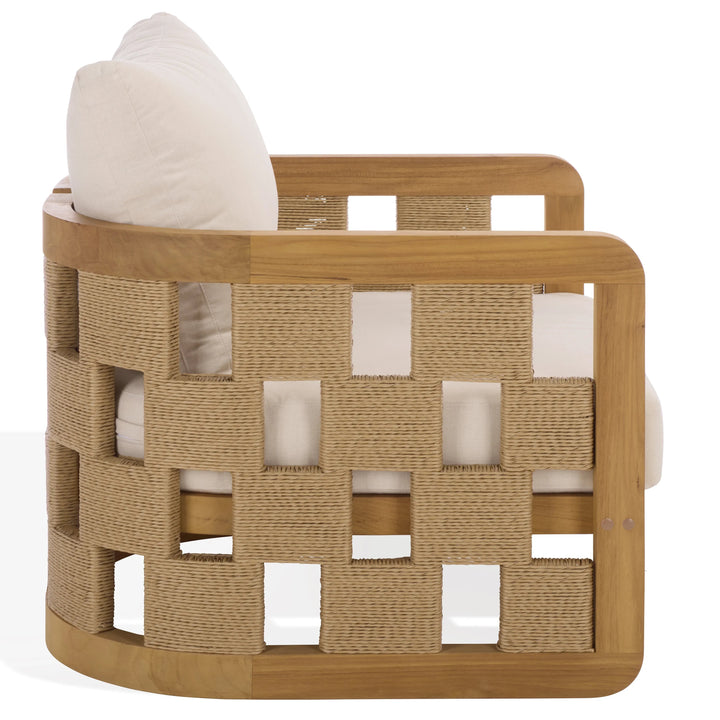 SwayLiving SwayLiving Skipper Teak And Hyacinth Patio Chair