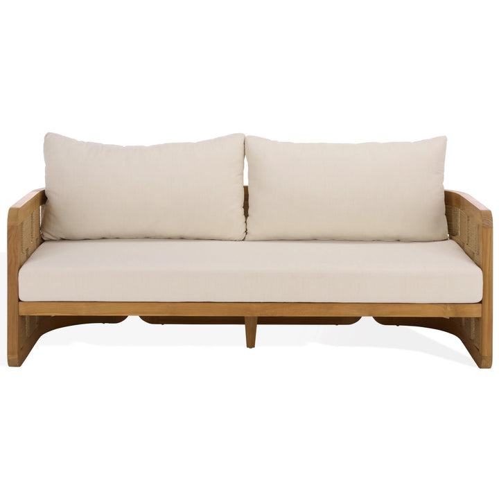 SwayLiving SwayLiving Skipper Teak And Hyacinth Patio Sofa