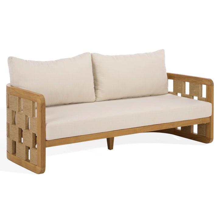 SwayLiving SwayLiving Skipper Teak And Hyacinth Patio Sofa