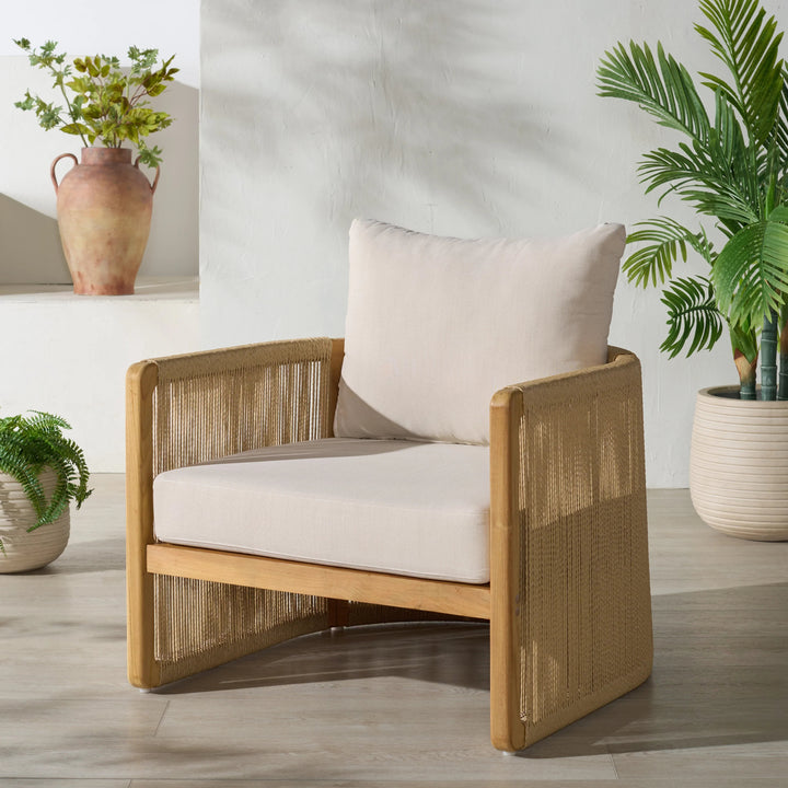 SwayLiving SwayLiving Gale Teak And Hyacinth Patio Chair