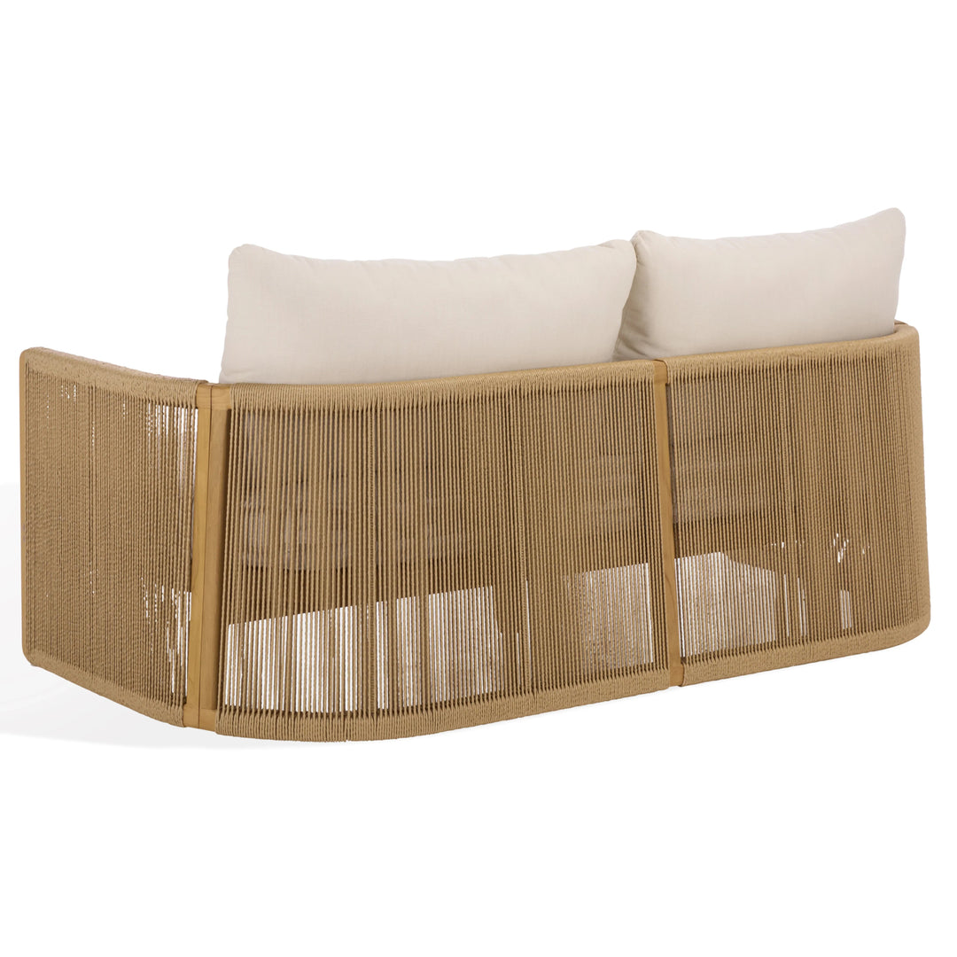 SwayLiving SwayLiving Gale Teak And Hyacinth Patio Sofa